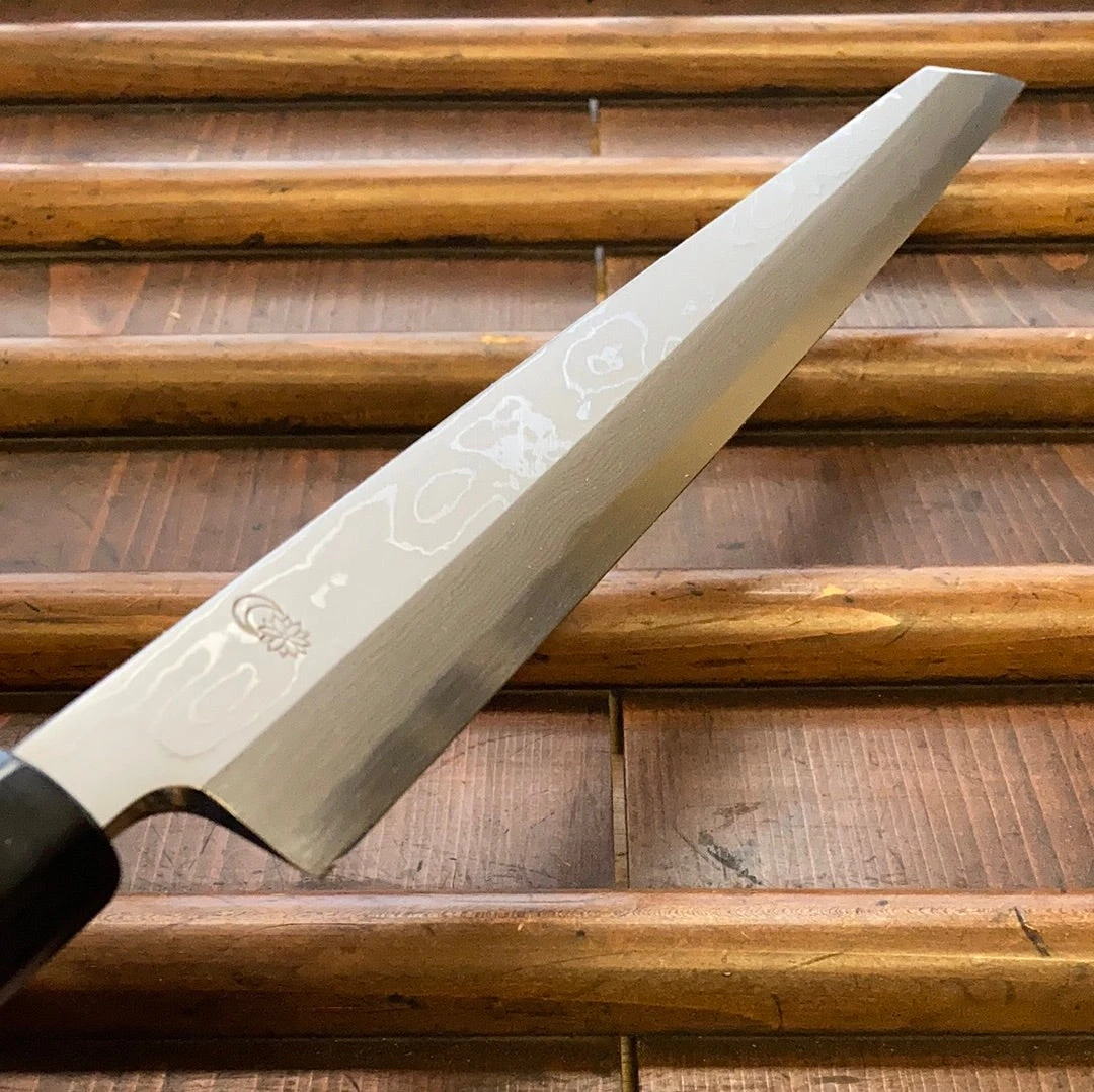 Sakai Kikumori Kikuzuki Uzu 270mm Kiritsuke Yanagi Aogami 1 With Saya - Image 8