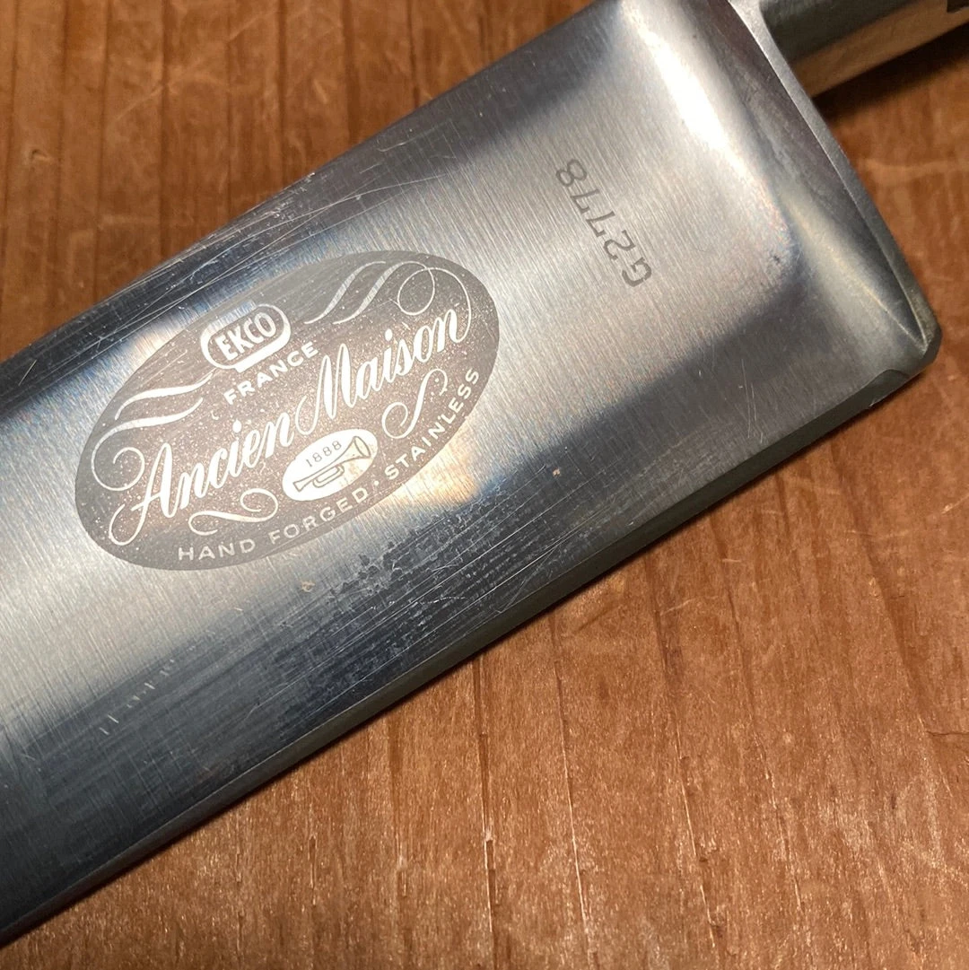 Vintage Sabatier Trumpet / Ancien Maison 7.5” Chef Knife Stainless France 1950’s - Image 3