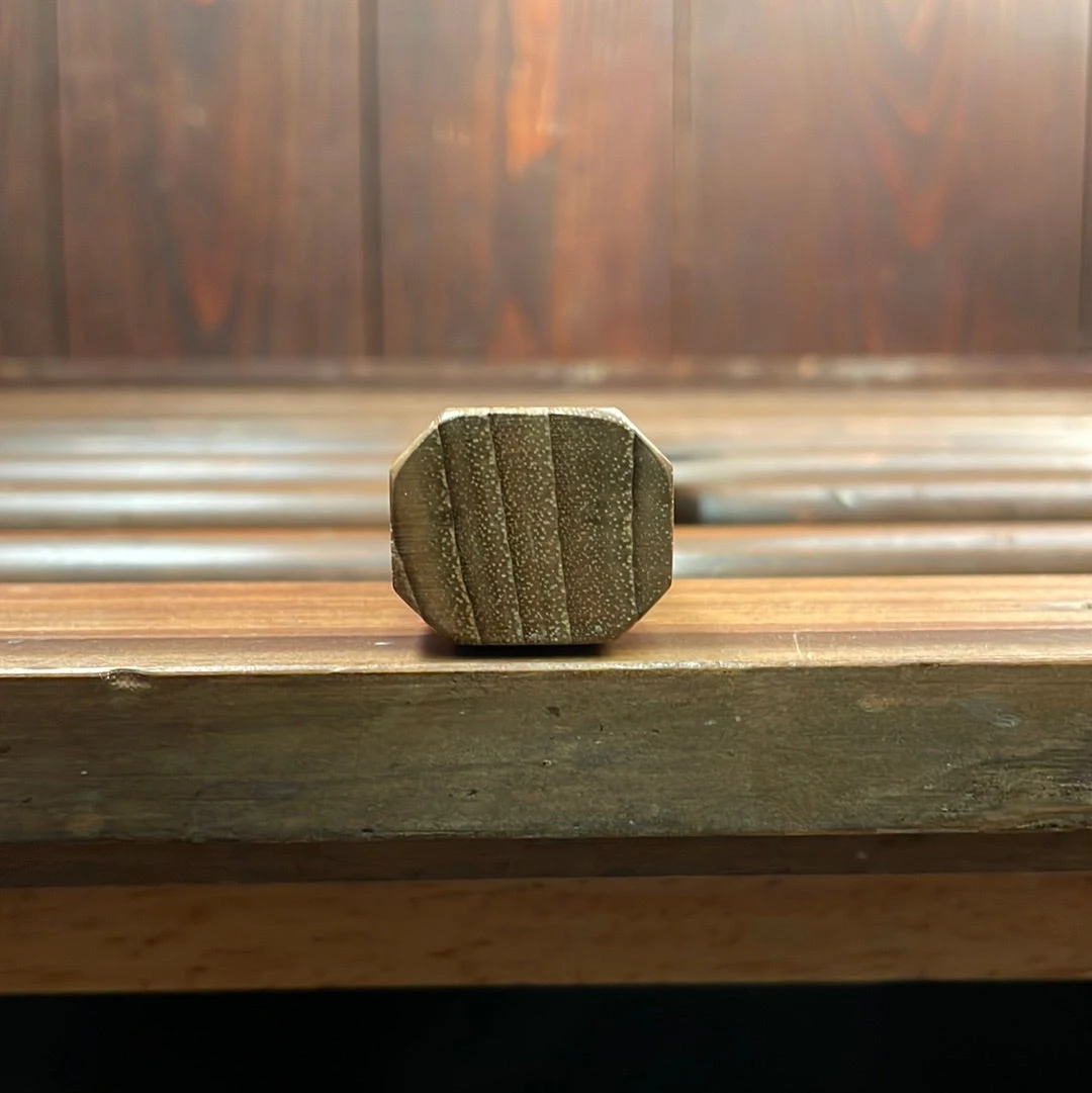 Kumokage 180mm Santoku Aogami 2 Kurouchi Carbon Damascus Oct Teak Horn - Image 8