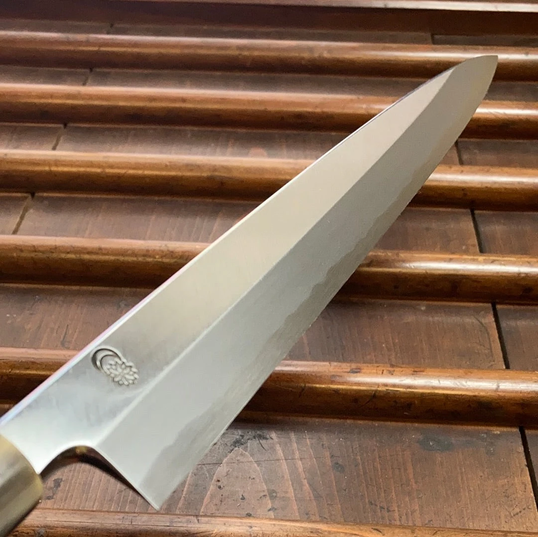 Sakai Kikumori Kikuzuki Kasumi 270mm Yanagi Shirogami 2 With Saya - Image 3