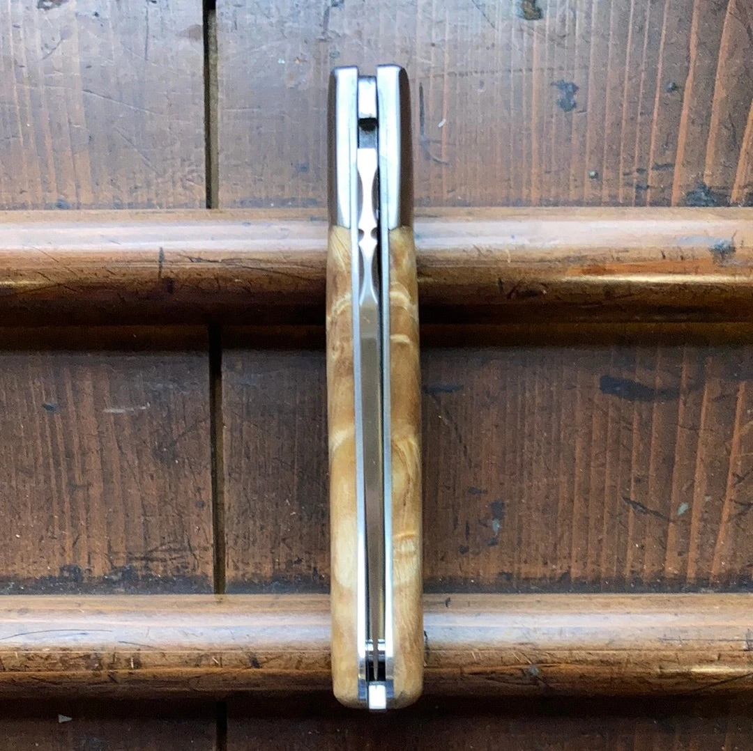 Fontenille Pataud Laguiole Gentleman 10.5cm Pocket Knife Stabilized Poplar Burl Lockback - Image 10