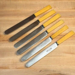 Vintage Joseph Rodgers & Sons Set Of 6 Dinner Knives Carbon Steel Edwardian ~1901-1910