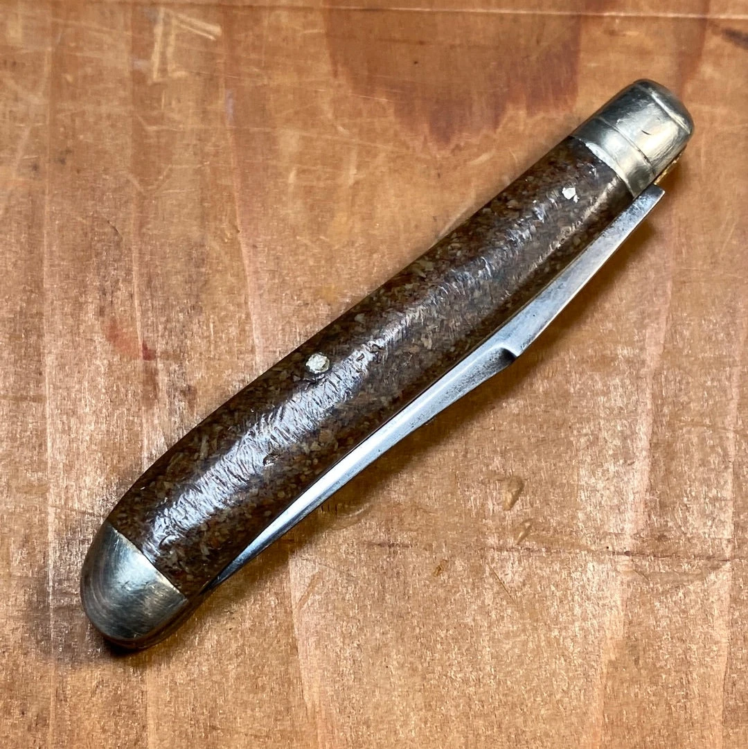 Vintage NY Knife Co 2 7/8” Dog Leg Jack Knife Pyralin 1856-1931 - Image 7