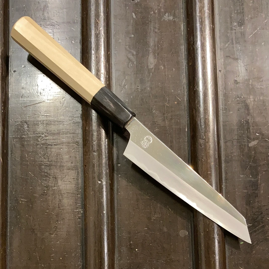 Sakai Kikumori Choyo 135mm Kiritsuke Petty Aogami 1 With Saya - Image 2