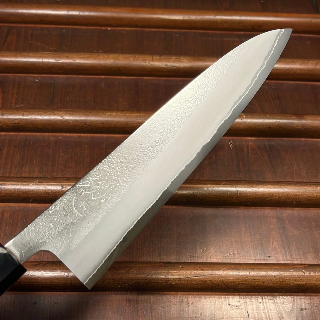 Yoshikane Hamono 210mm Gyuto Shirogami 2 Nashiji Teak Handle - Image 5