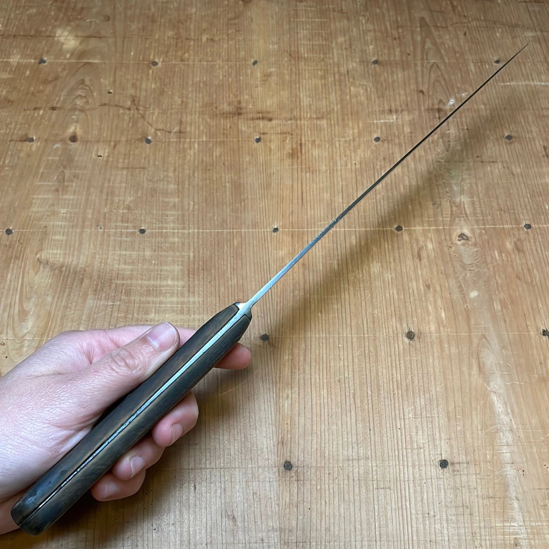 Vintage Voss 10.25" Slicer Carbon Steel Hand Forged 1930's Solingen - Image 7