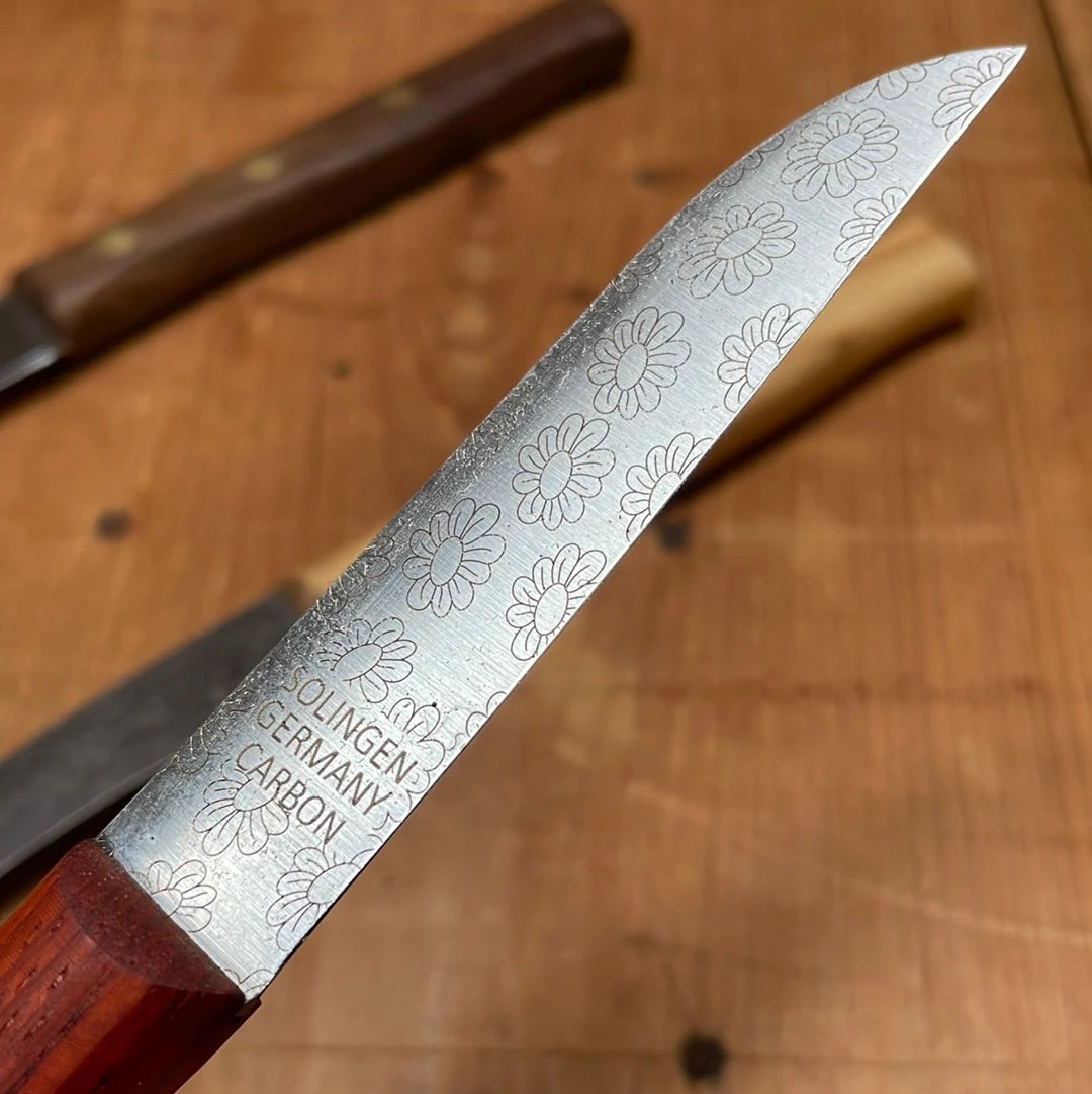 Friedr Herder Set Of 3 Paring Carbon Birdsbeak Sheepsfoot Spear Padouk Olive Walnut - Image 7