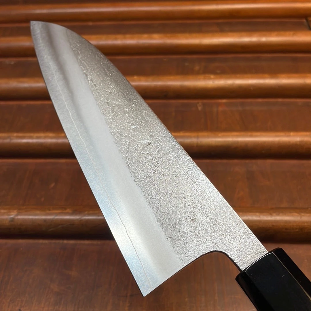 Yoshikane Hamono 165mm Santoku SKD Nashiji Teak Handle - Image 5