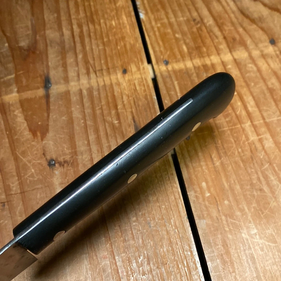 Vintage Dexter Harrington Cutlery Co 9.75" Chef Carbon Steel Gutta Percha 1902-1920's - Image 11