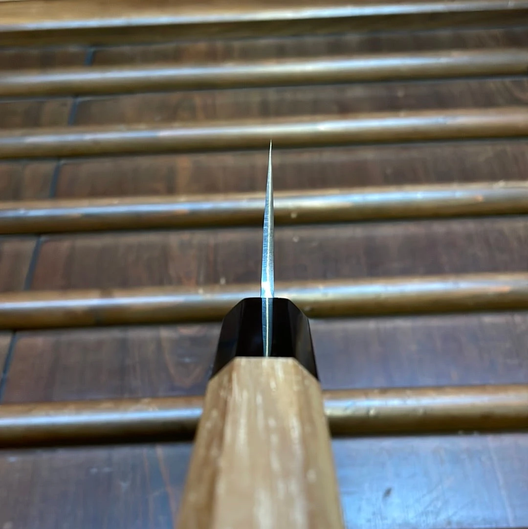 Yoshikane Hamono 210mm Gyuto SKD Nashiji Teak Handle - Image 8