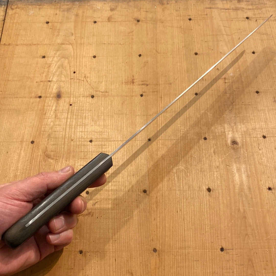 Vintage Gustav Emil Ern 12” Serrated Slicer Knife Solingen Early 1980’s - Image 5