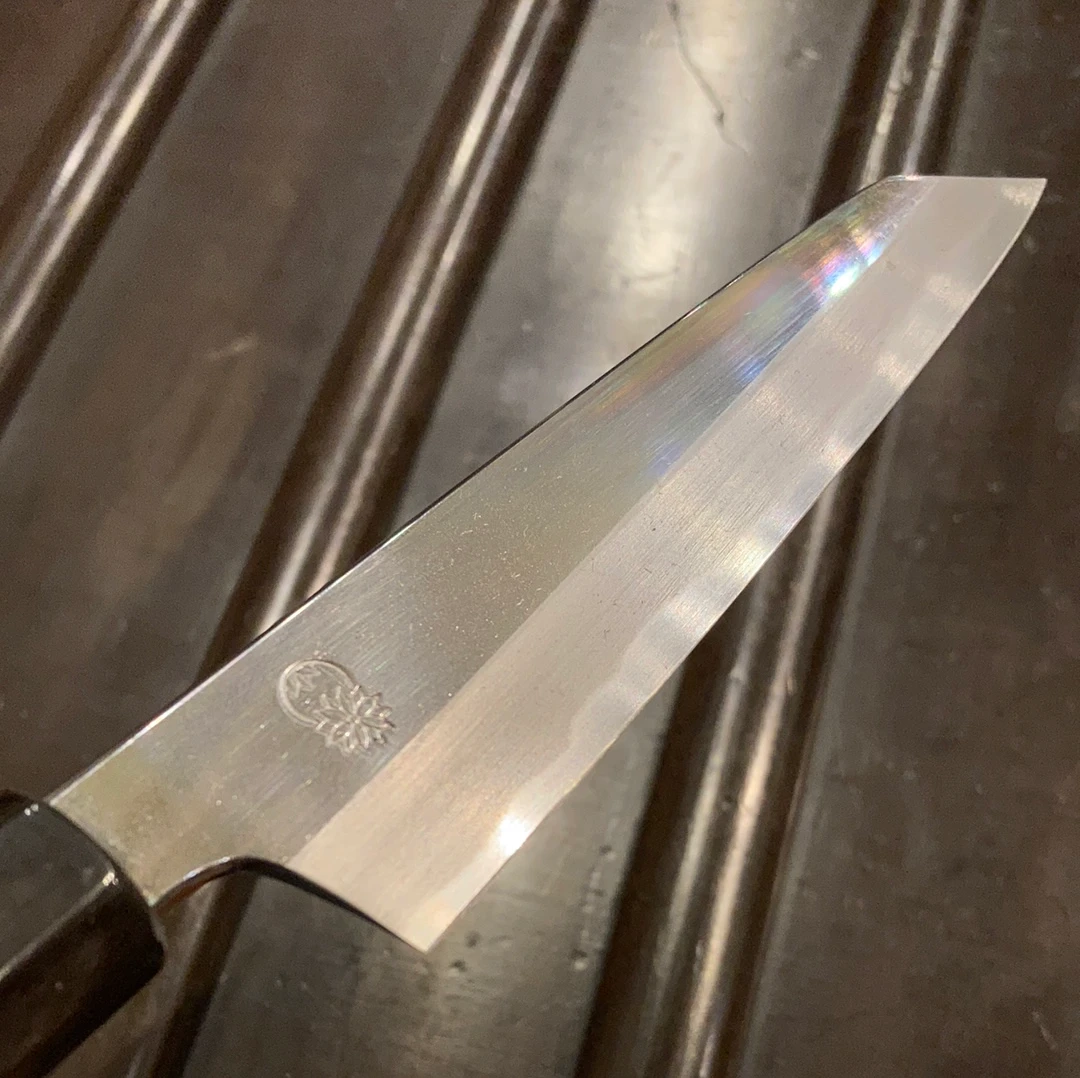Sakai Kikumori Choyo 135mm Kiritsuke Petty Shirogami 2 With Saya - Image 5