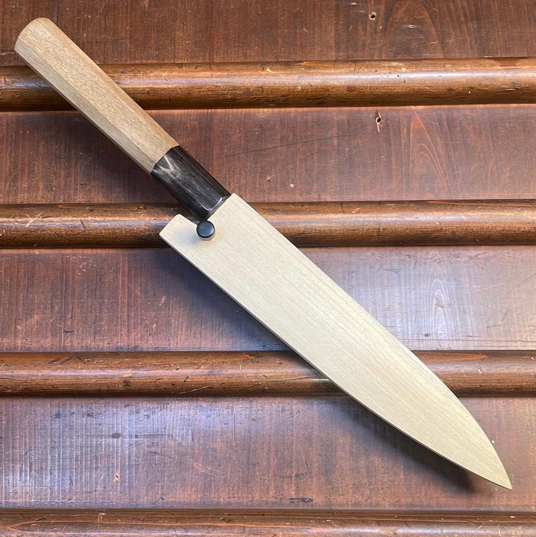 Sakai Kikumori Nakagawa 135mm Petty Shirogami 1 Kurouchi Ho Wood With Saya - Image 2