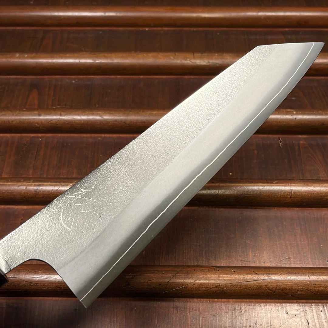 Yoshikane Hamono 210mm Kiritsuke Gyuto SKD Nashiji Teak Handle - Image 5