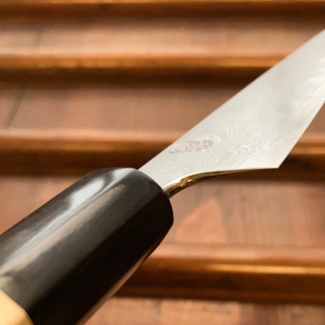 Sakai Kikumori Kikuzuki Uzu 135mm Kiritsuke Petty Aogami 1 With Saya - Image 8