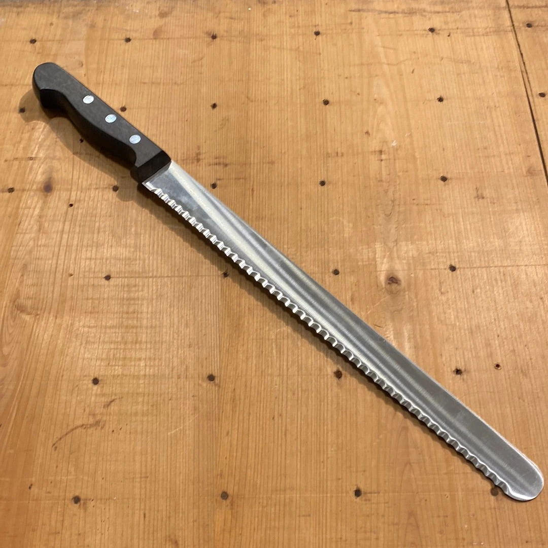 Vintage Gustav Emil Ern 12” Serrated Slicer Knife Solingen Early 1980’s - Image 2