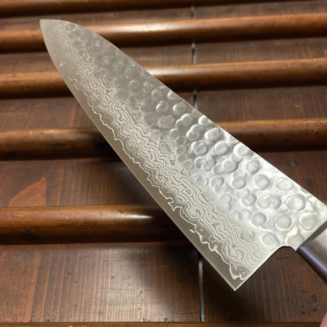 Hitohira HG 210mm Gyuto Stainless Suminagashi Tsuchime - Image 5