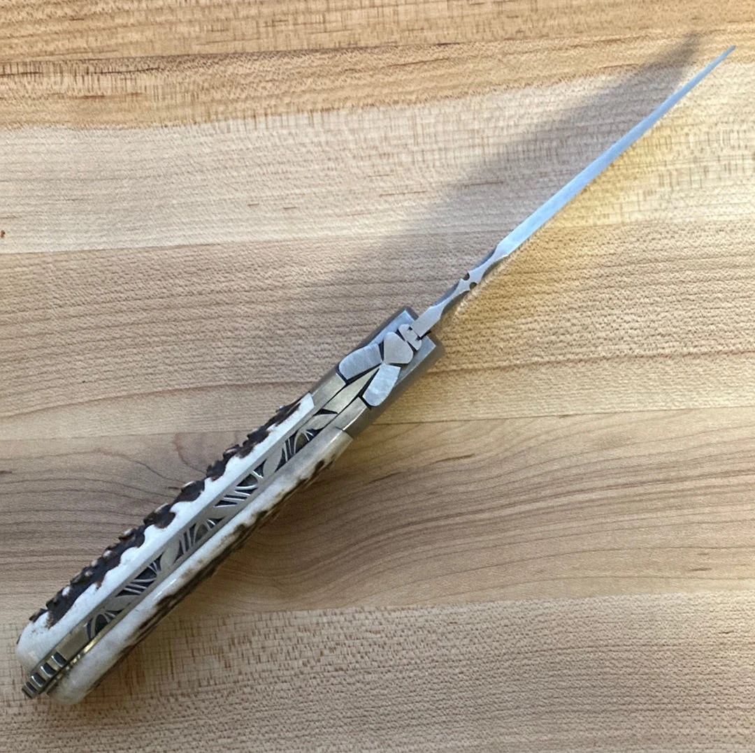 Fontenille Pataud Laguiole Sport 13cm Pocket Knife Stag Lockback - Image 4