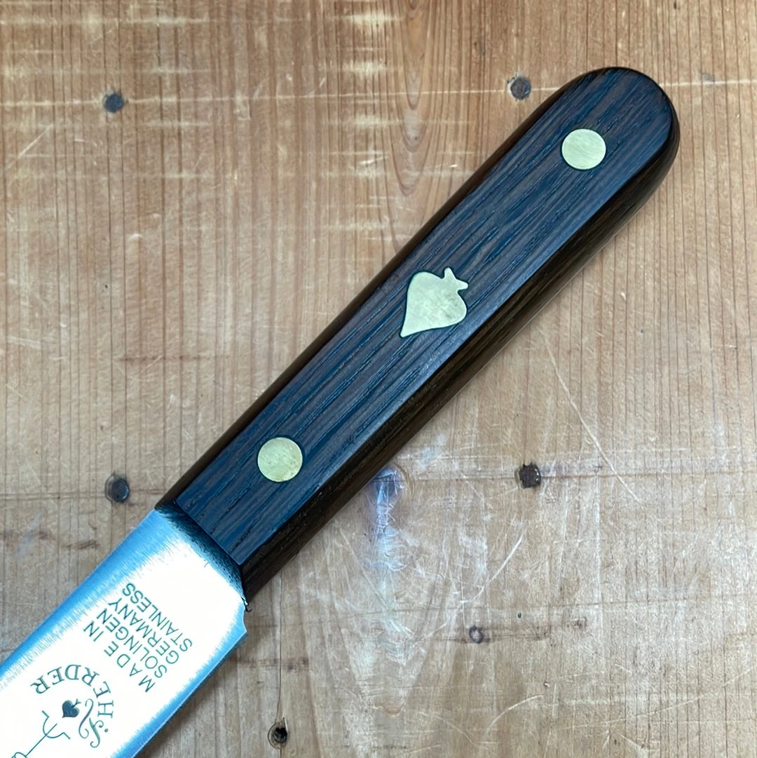 Friedr Herder 6" Wide Fillet Stainless Steel Flexible Black Oak Spade Rivet - Image 2