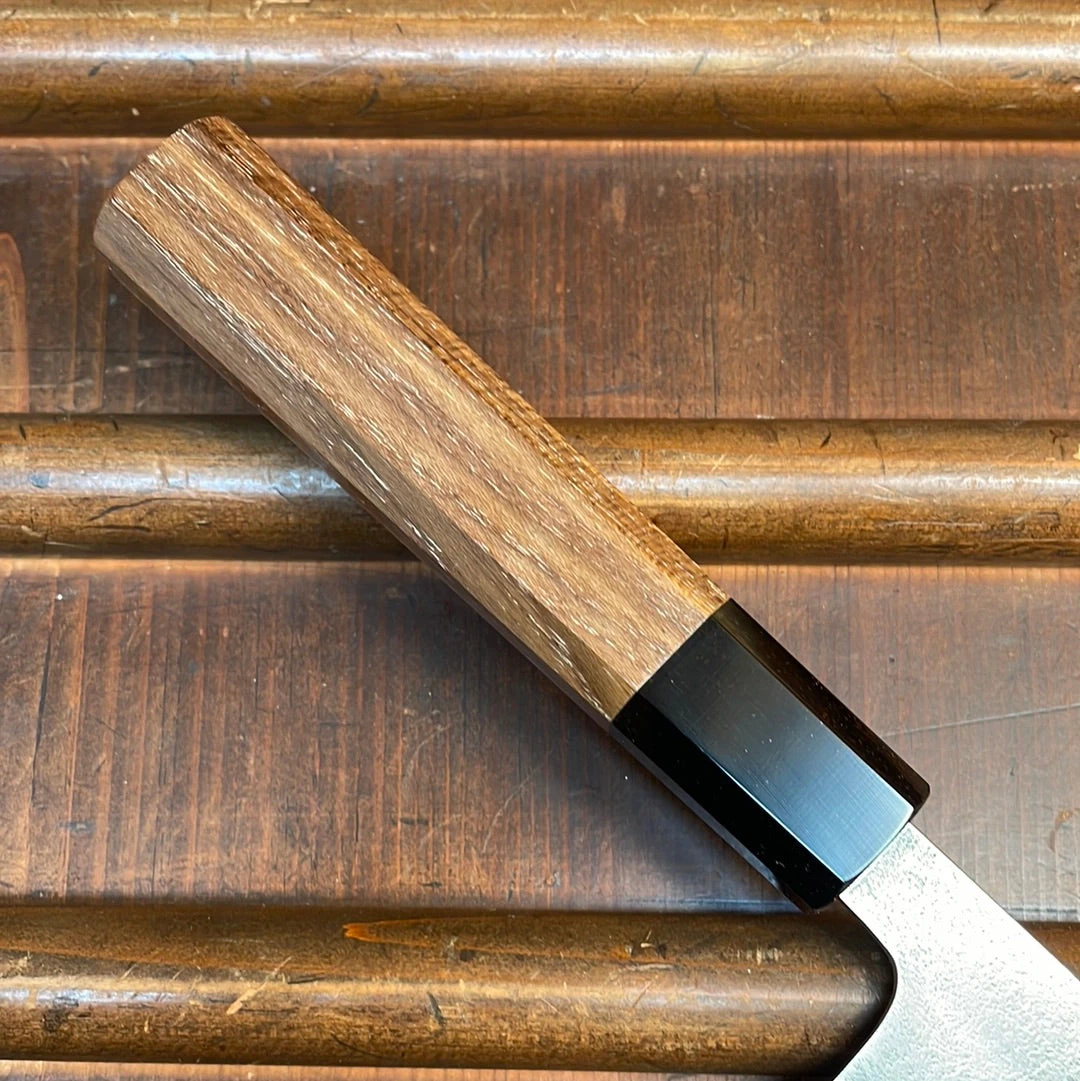Yoshikane Hamono 165mm Santoku SKD Nashiji Teak Handle - Image 2