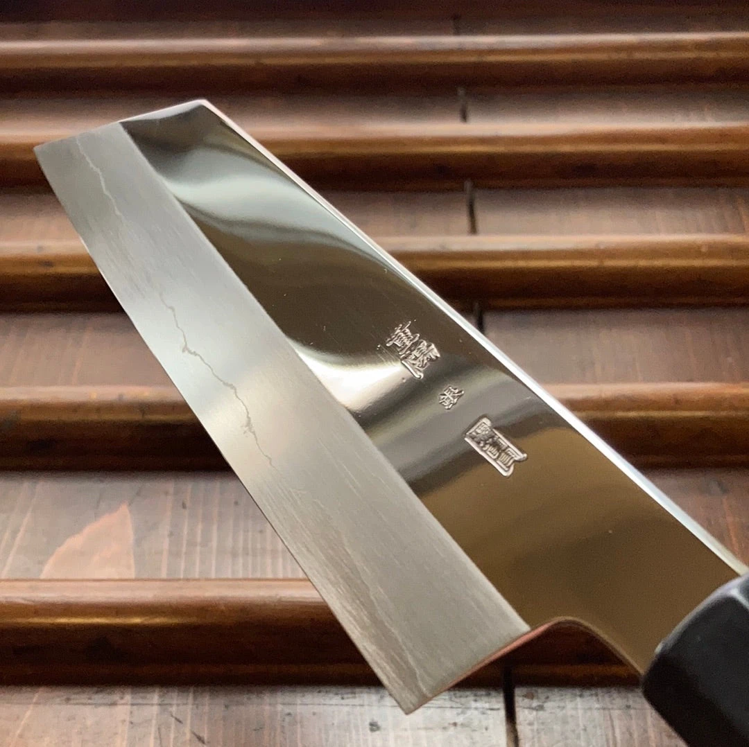 Sakai Kikumori Choyo 180mm Kiritsuke Santoku Ginsanko - Image 7