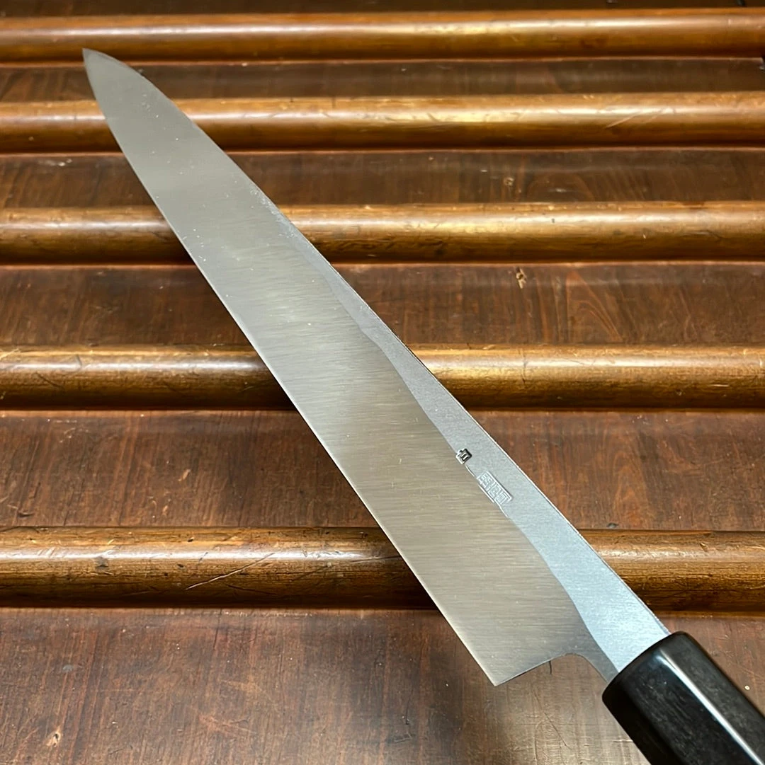 Sakai Kikumori Kikuzuki Kuro 270mm Yanagi Shirogami 2 - Image 6