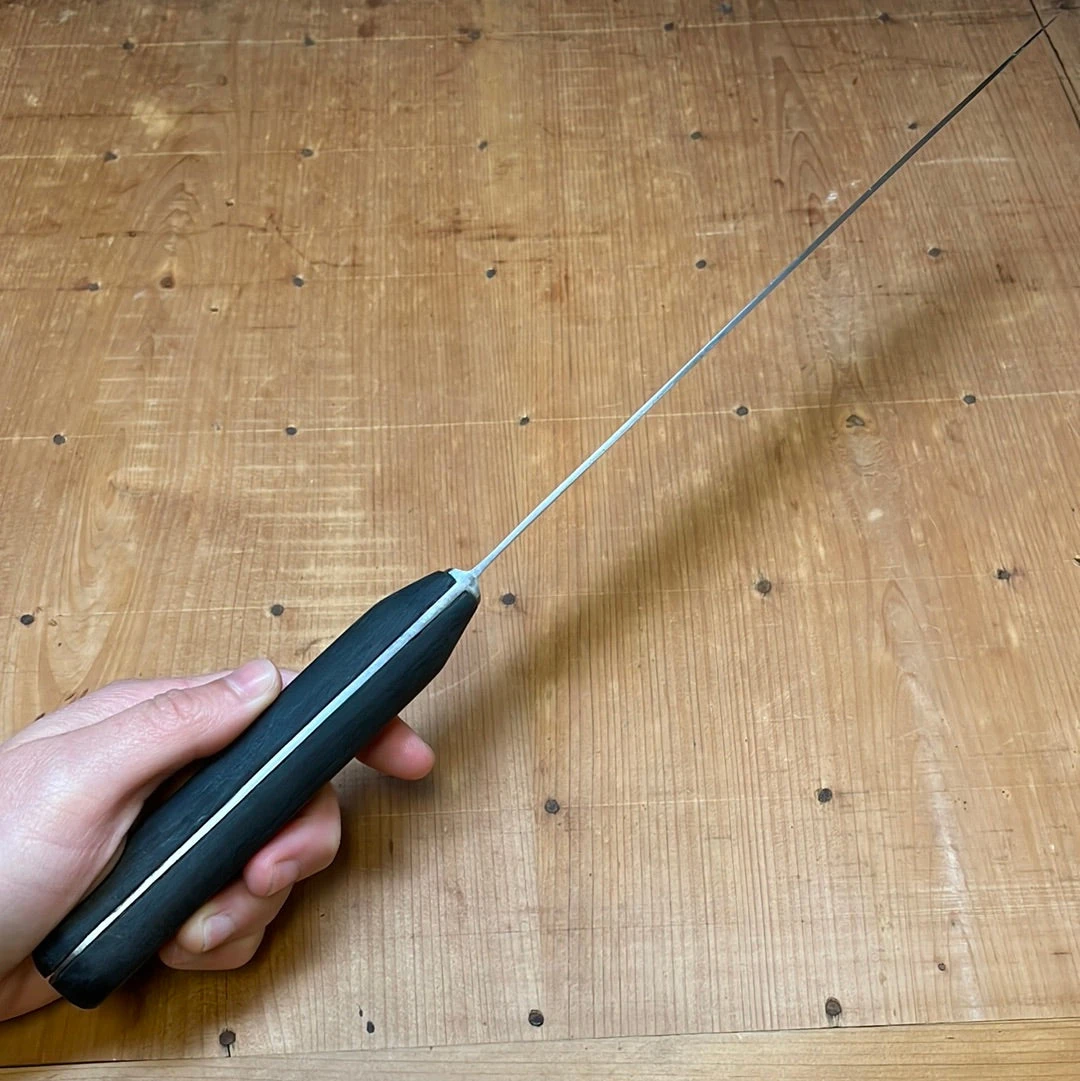 Vintage Unmarked 10.25" Slicer Carbon Steel Hand Forged 1950's-70's Solingen - Image 6