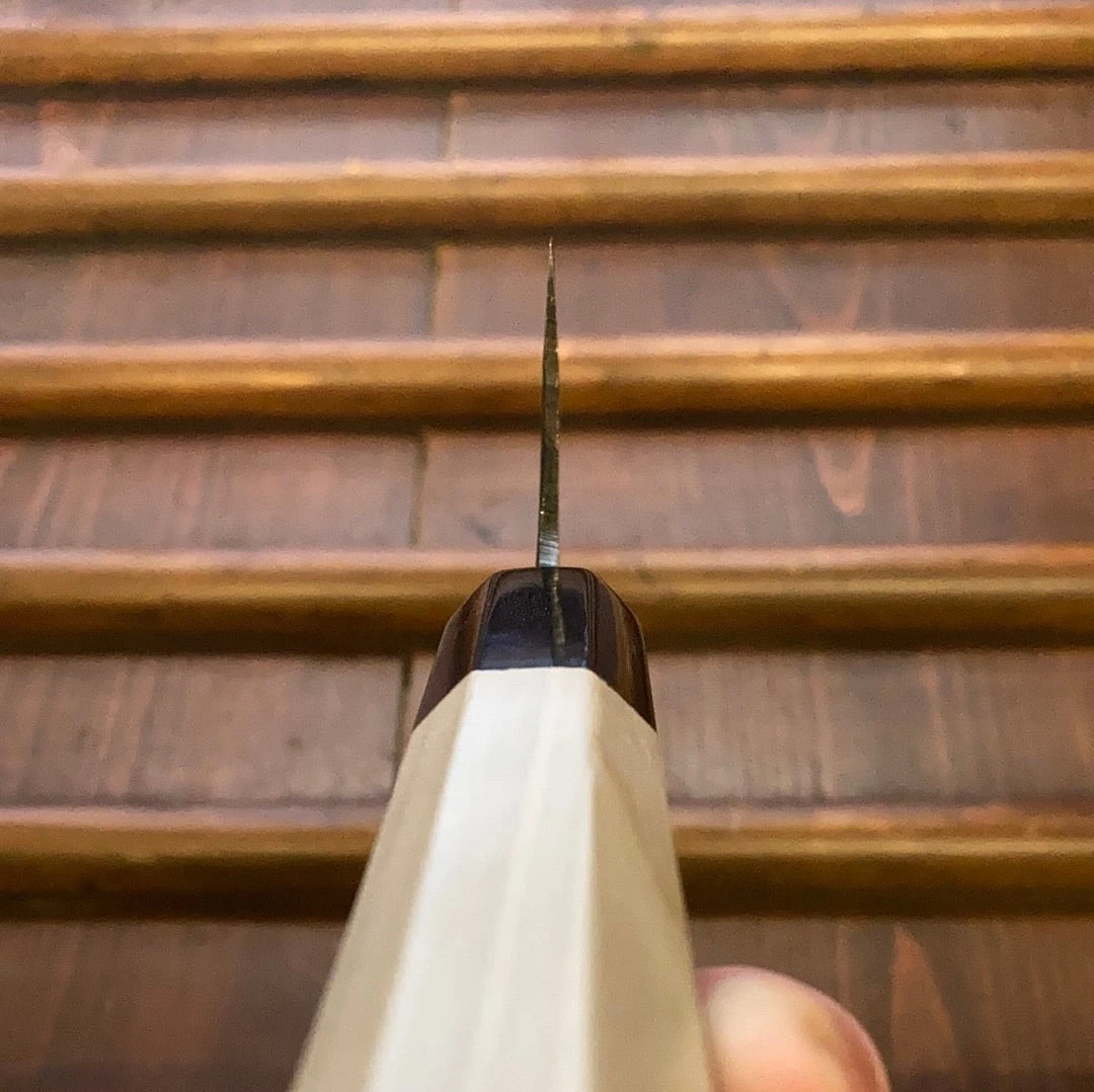 Tosa Tadayoshi / Bernal Cutlery 225mm Gyuto Aogami 1 Stainless Clad Oct Ho/Horn - Image 5