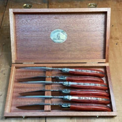 Fontenille Pataud Laguiole Steak Knife Set Of 6 Rosewood