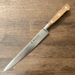 K Sabatier Authentique 8" Slicer Carbon Steel Olive
