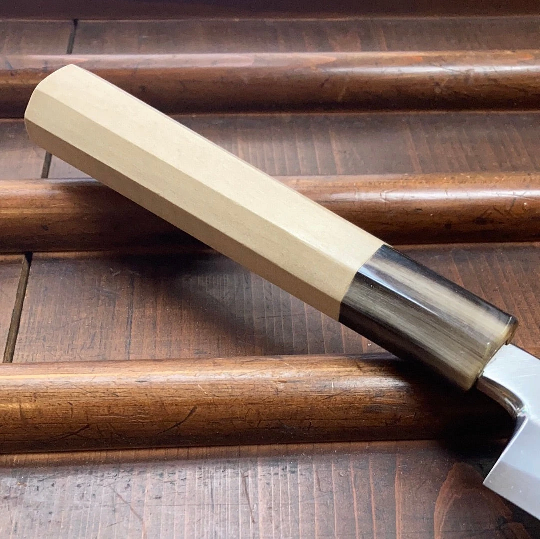 Sakai Kikumori Kikuzuki Kasumi 270mm Yanagi Shirogami 2 With Saya - Image 2