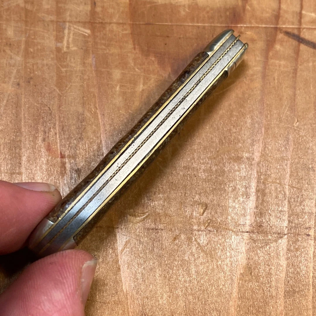 Vintage NY Knife Co 2 7/8” Dog Leg Jack Knife Pyralin 1856-1931 - Image 8