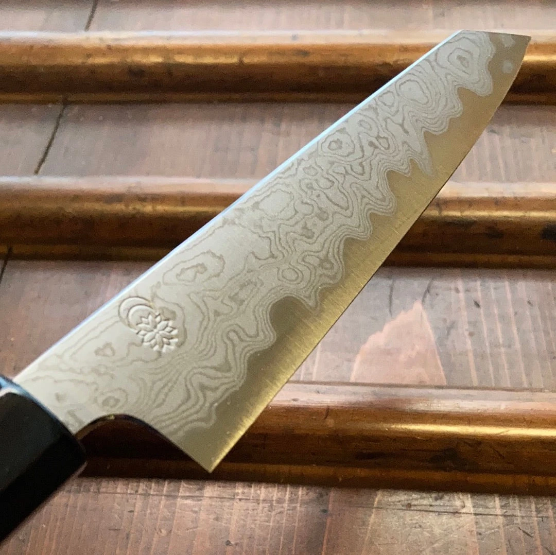Sakai Kikumori Kikuzuki Uzu 135mm Kiritsuke Petty Aogami 1 With Saya - Image 6
