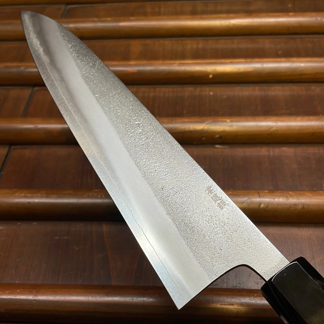 Yoshikane Hamono 210mm Gyuto SKD Nashiji Teak Handle - Image 5