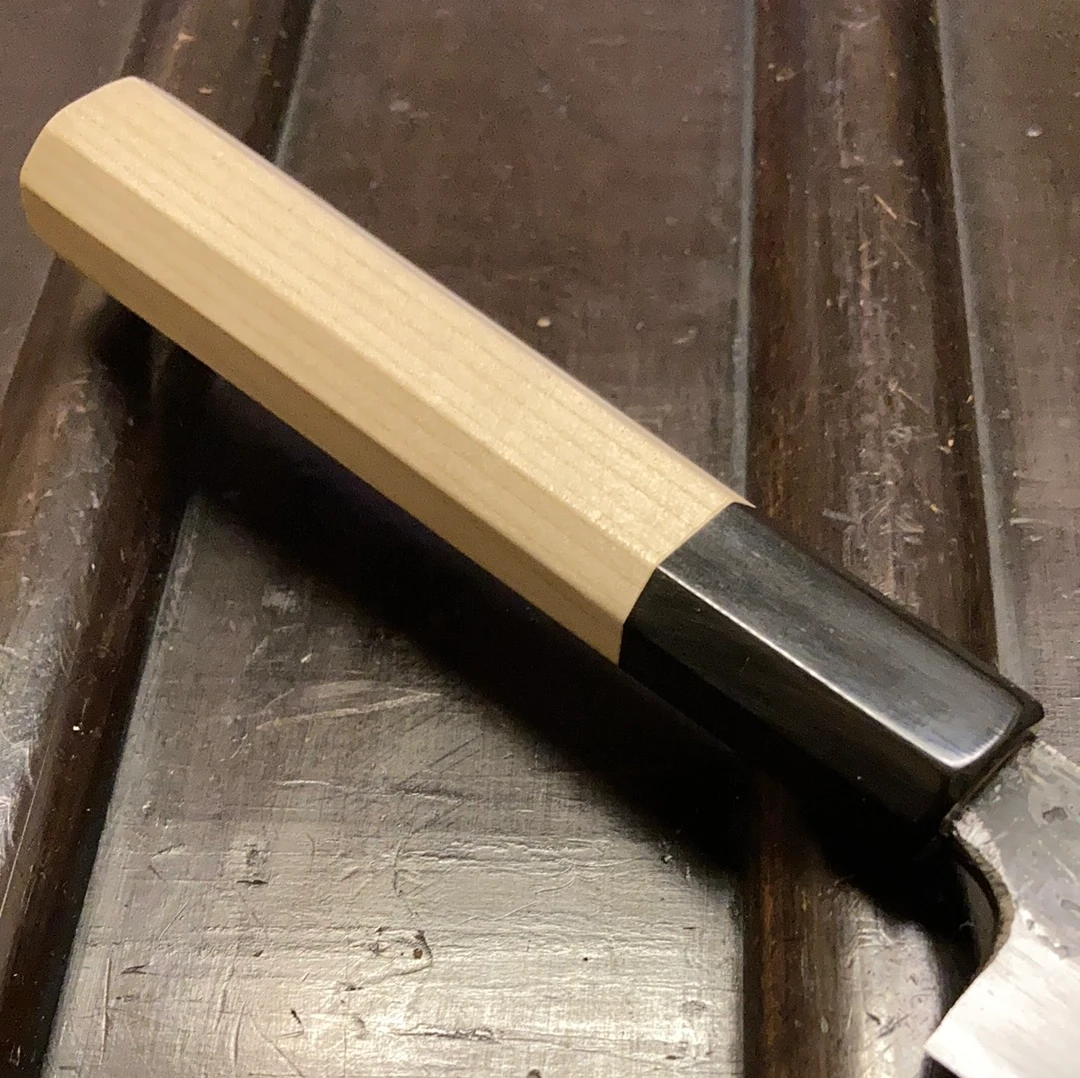 Sakai Kikumori Kikuzuki Kuro 150mm Petty Shirogami 2 - Image 2