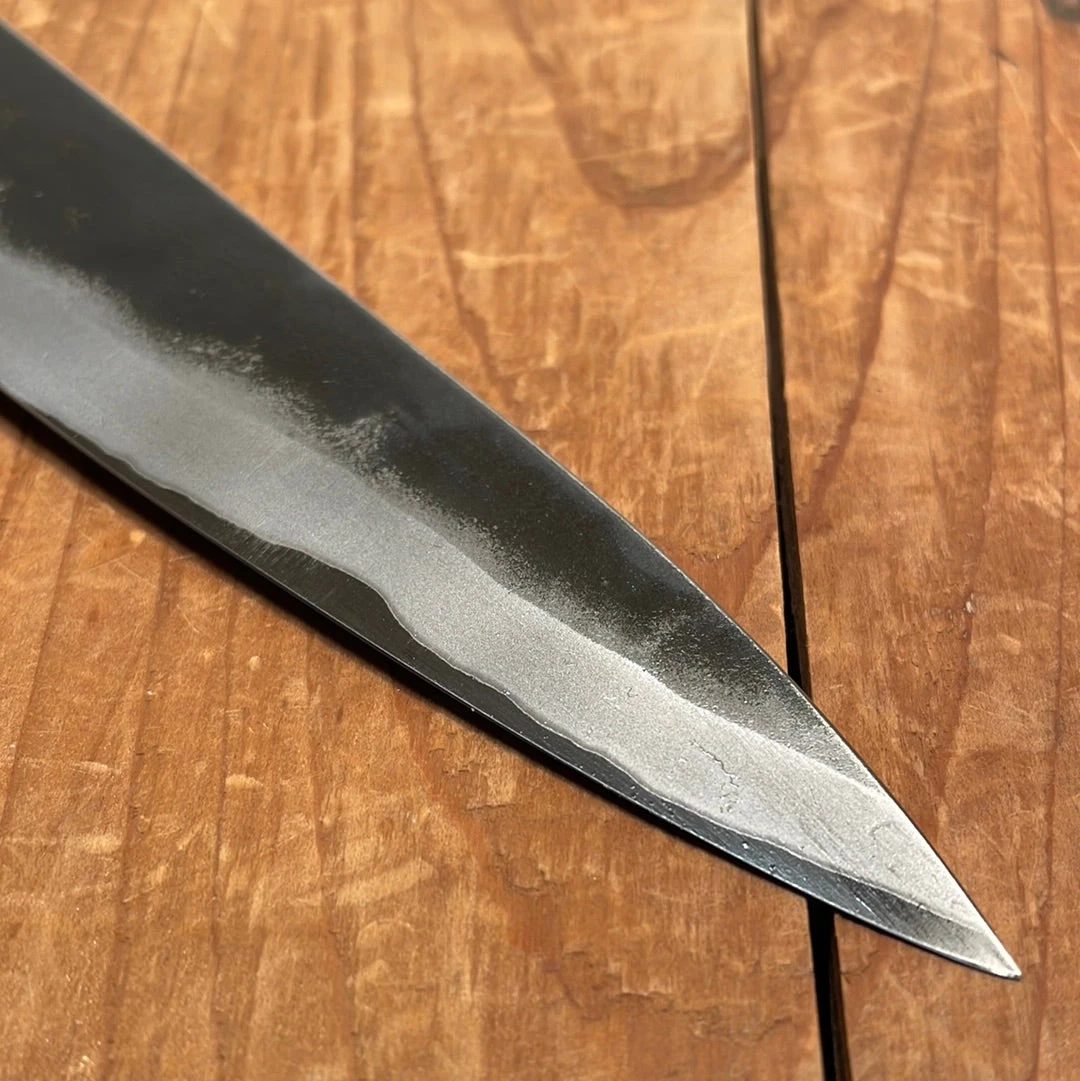 Blenheim Forge 225mm Slicer Stainless Clad Aogami Super Oak & Brass - Image 3