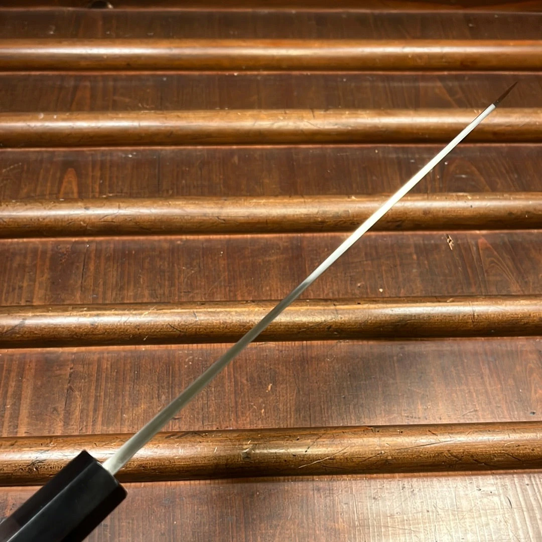 Yoshikane Hamono 210mm Kiritsuke Gyuto SKD Nashiji Teak Handle - Image 3