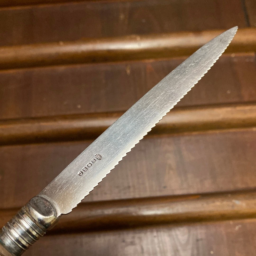 Vintage John Sanderson & Son Lemon Knife Silverplate Sheffield 1887-1927 - Image 6