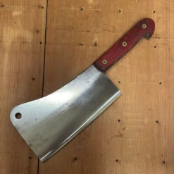 Vintage Le Cobaye 7.25” Cleaver Carbon Steel France 20.9 Oz
