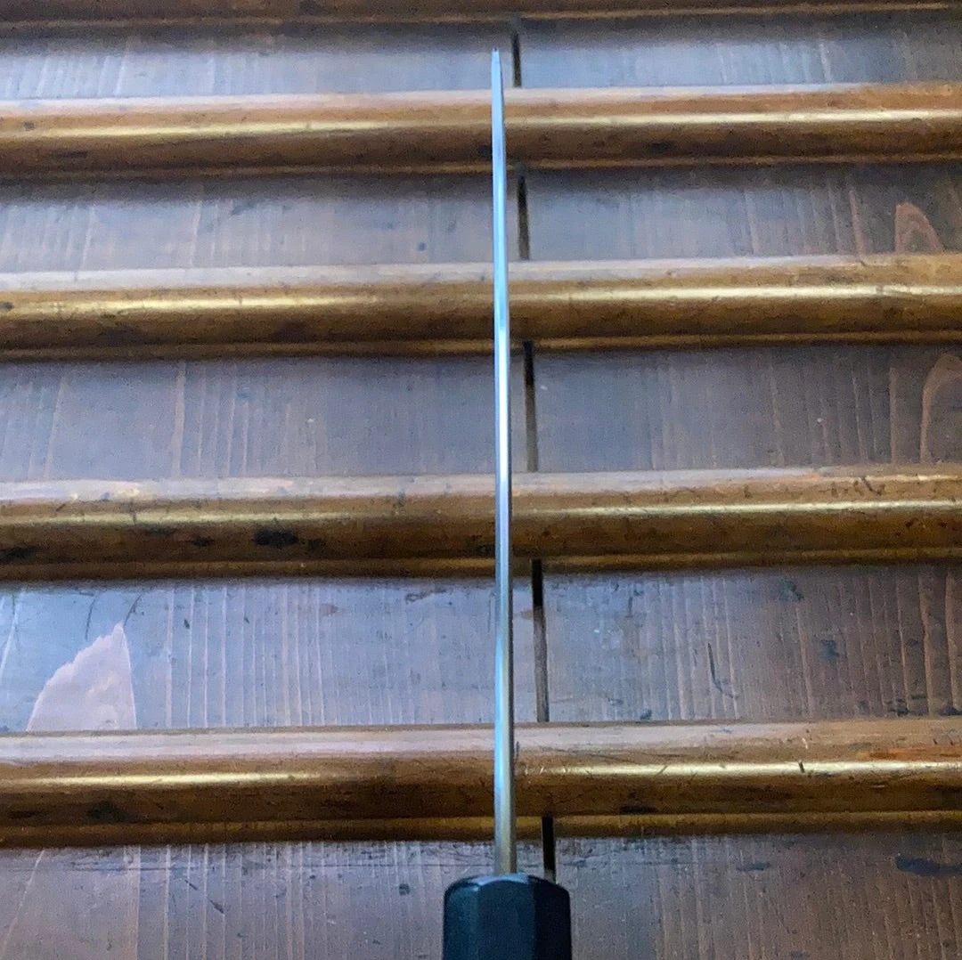 Sakai Kikumori Kikuzuki Kasumi 180mm Santoku Shirogami 2 With Saya - Image 6