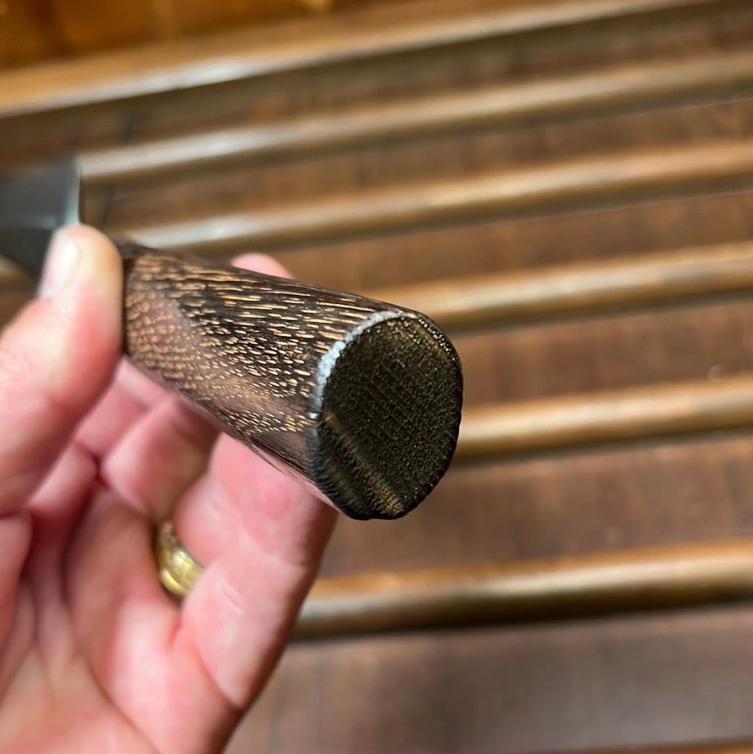 Wakui 240mm Sujihiki Stainless Clad Aogami 2 Nashiji Warikomi Chestnut - Image 7