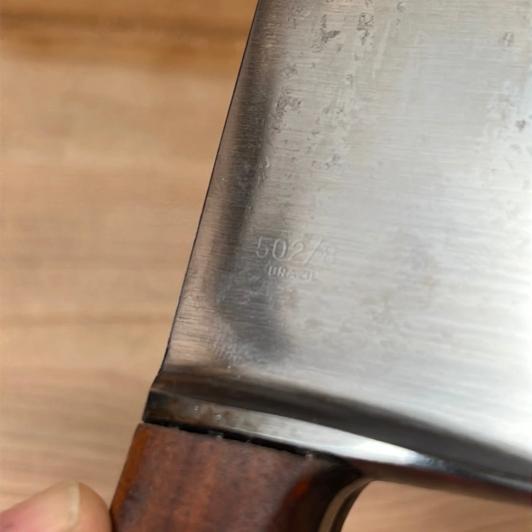 Vintage J A Henckels International 8.5" Chef Knife Carbon Steel W Sleeve 1960's? - Image 4