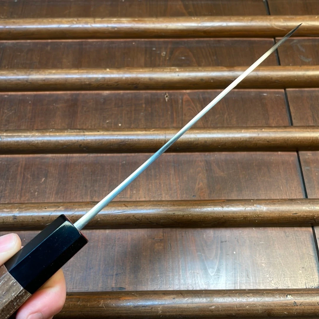 Yoshikane Hamono 165mm Santoku SKD Nashiji Teak Handle - Image 6