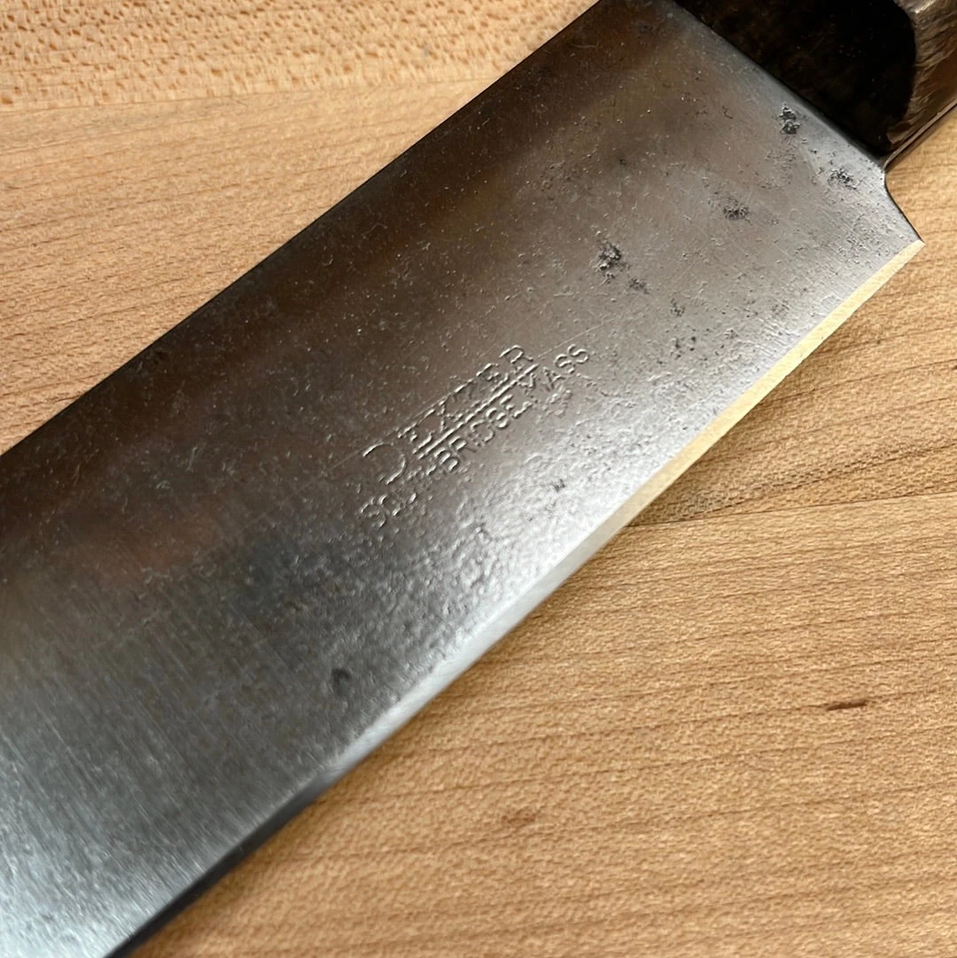 Vintage Dexter 10" Scimitar Carbon Steel Hollow Ground Rosewood 1950's-70's - Image 5