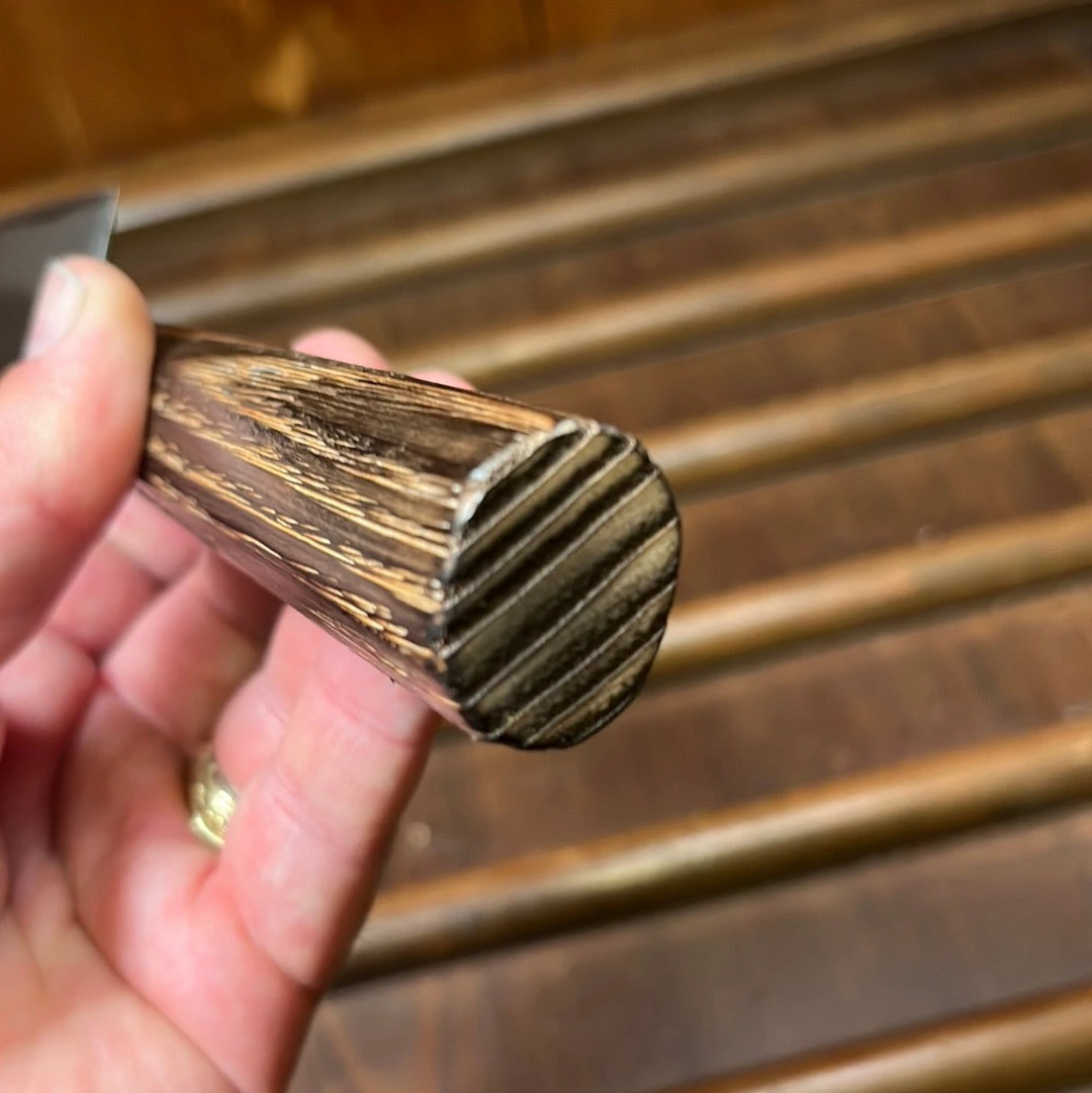 Wakui 270mm Sujihiki Stainless Clad Aogami 2 Nashiji Warikomi Chestnut - Image 6