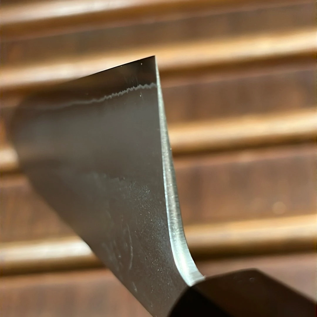 Yoshikane Hamono 210mm Gyuto Shirogami 2 Nashiji Teak Handle - Image 4