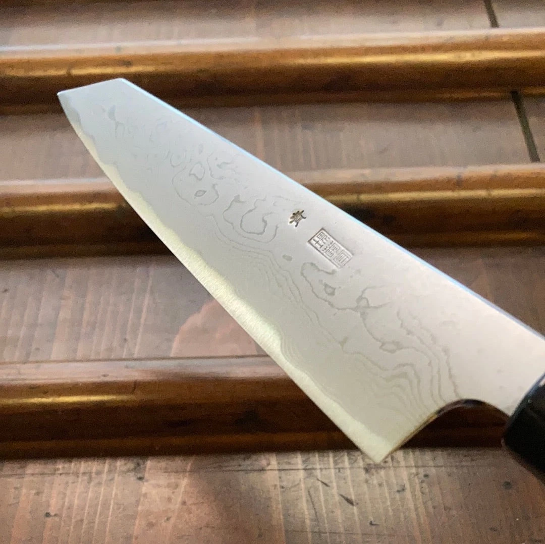 Sakai Kikumori Kikuzuki Uzu 135mm Kiritsuke Petty Aogami 1 With Saya - Image 7