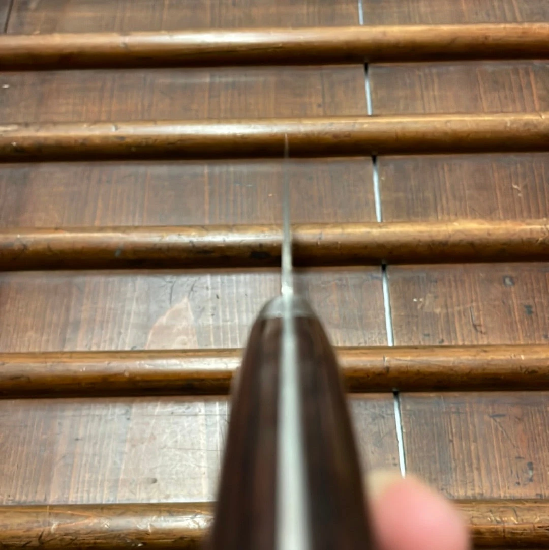 Hitohira HG 210mm Gyuto Stainless Suminagashi Tsuchime - Image 7