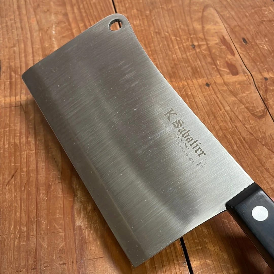 K Sabatier Authentique 7" Cleaver Stainless - Image 4