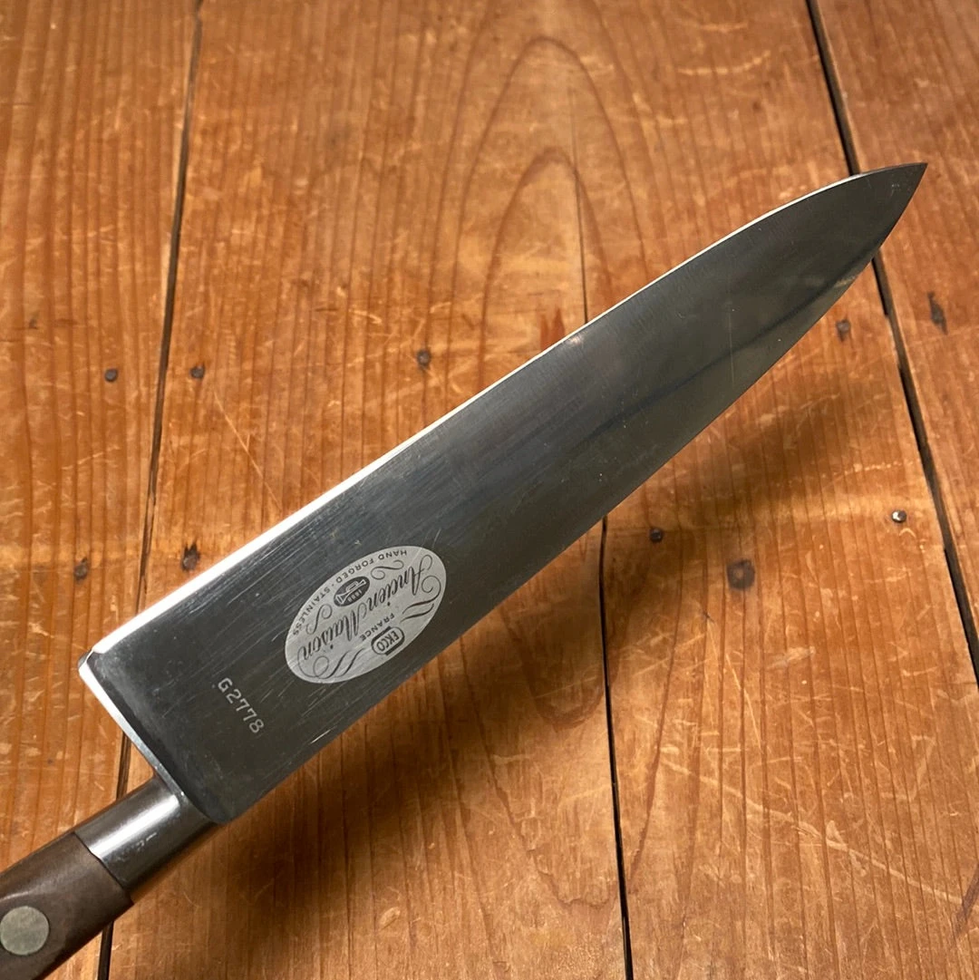 Vintage Sabatier Trumpet / Ancien Maison 7.5” Chef Knife Stainless France 1950’s - Image 7